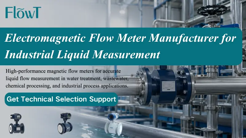 Electromagnetic flowmeter installed on an industrial pipeline for conductive liquid flow measurement Electromagnetic flowmeter installed on an industrial pipeline for conductive liquid flow measurement